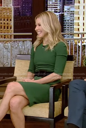 Kelly’s green dress on Live with Kelly and Ryan