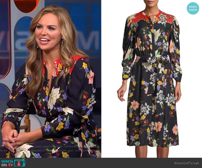 Kobi Halperin Leila Shirtdress worn by Hannah Brown on Good Morning America