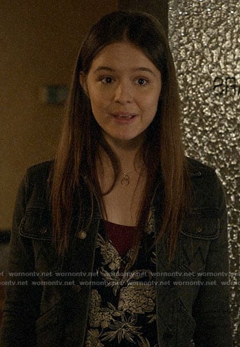 Matty’s black denim jacket on Veronica Mars