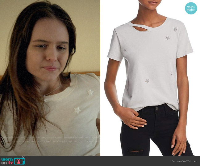 N Philanthropy Harlow Distressed BFF Tee worn by Matty Ross (Izabela Vidovic) on Veronica Mars