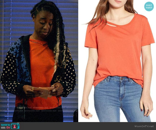 N Philanthopy Harlow BFF Tee worn by Nicole Malloy (Kirby Howell-Baptiste) on Veronica Mars
