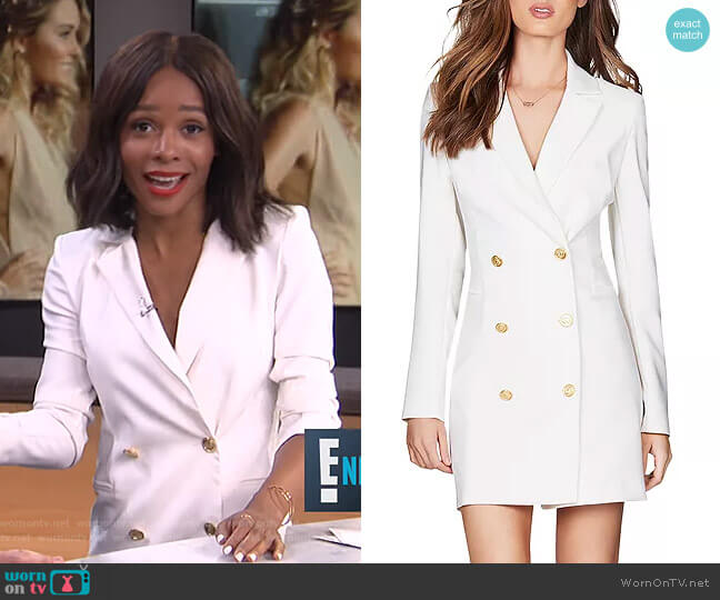 Nookie Milano Blazer Dress worn by Zuri Hall on E! News