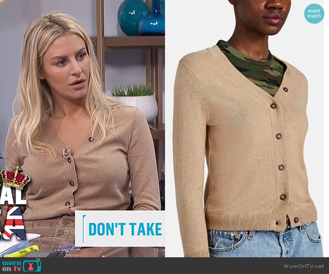 NSF Freddie Cardigan worn by Morgan Stewart on E! News