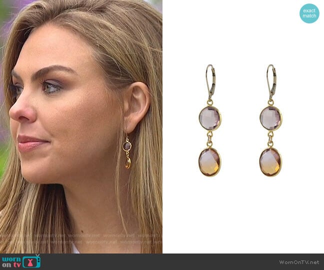 Peggy Li Sunrise Earrings worn by Hannah Brown on The Bachelorette