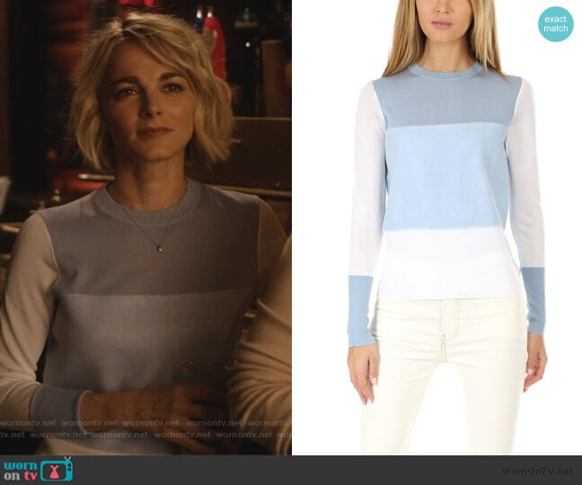 Rag and Bone Marissa Crew Sweater worn by Lizzie Needham (Bojana Novakovic) on Instinct