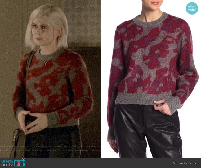 Rag & Bone Leopard Print Mohair Blend Sweater worn by Liv Moore (Rose McIver) on iZombie