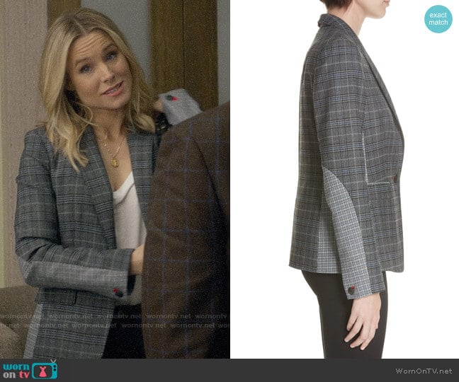 Rag & Bone Lexington Plaid Blazer worn by Veronica Mars (Kristen Bell) on Veronica Mars