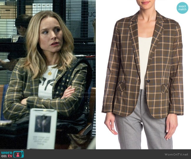 Rag & Bone Sybil Plaid Blazer worn by Veronica Mars (Kristen Bell) on Veronica Mars