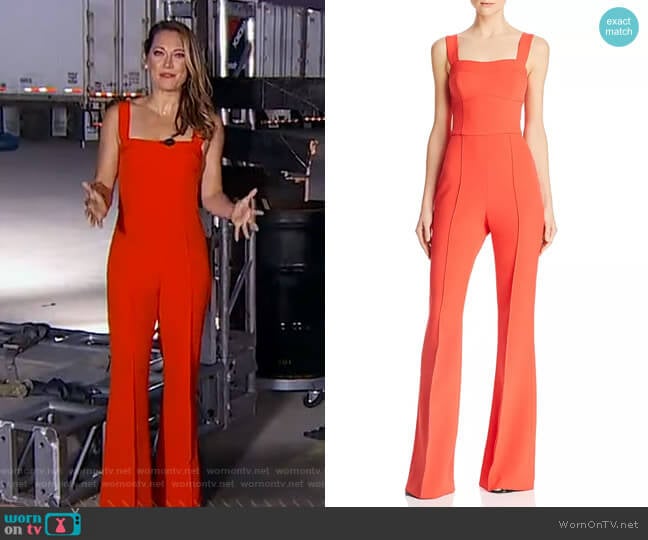 Rebecca Vallance L'Amour Jumpsuit worn by Ginger Zee on Good Morning America