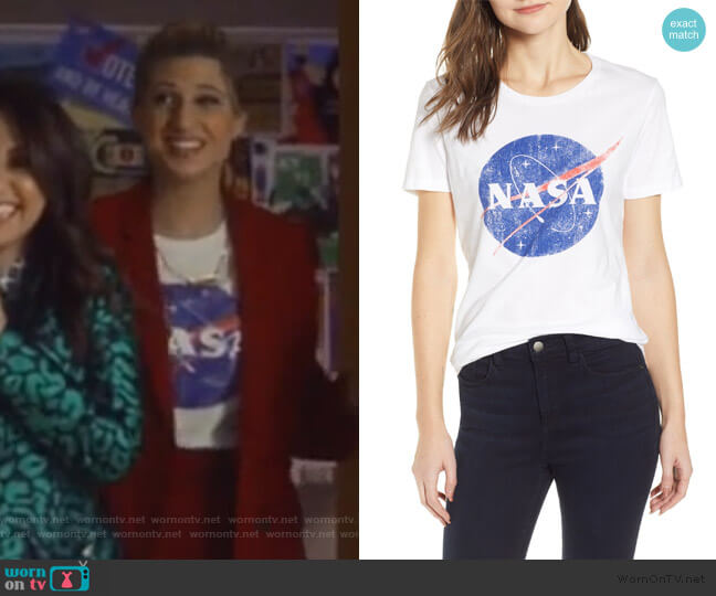 Recycled Karma Nasa Graphic Tee worn by Nomi Segal (Emily Arlook) on Grown-ish