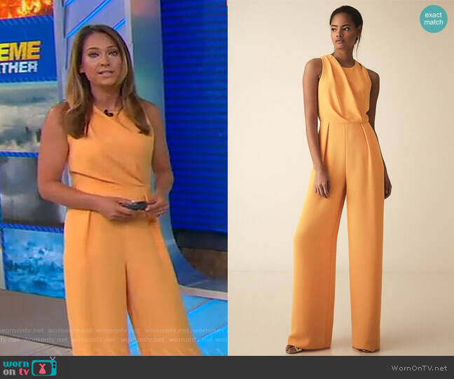 Reiss Chey Jumpsuit worn by Ginger Zee on Good Morning America