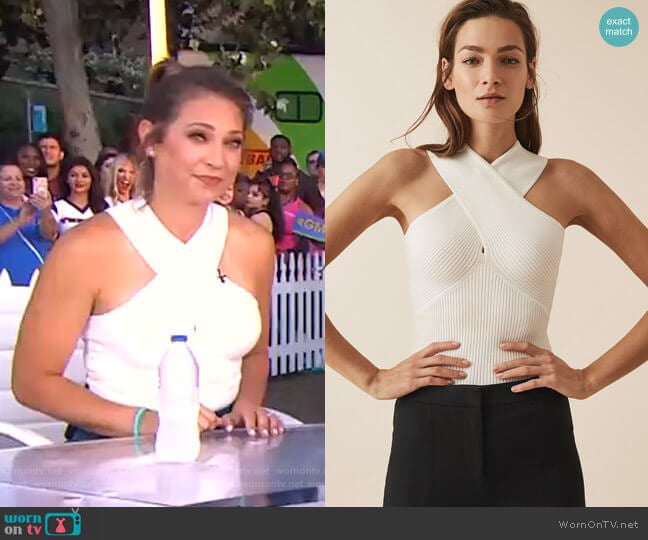 Reiss Dana Top worn by Ginger Zee on Good Morning America