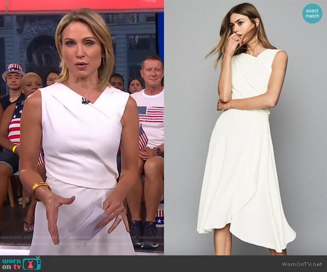 Reiss Marling Dress worn by Amy Robach on Good Morning America