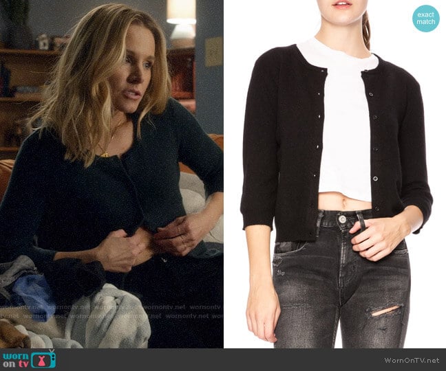 Ron Herman Cashmere Baby Cardigan worn by Veronica Mars (Kristen Bell) on Veronica Mars