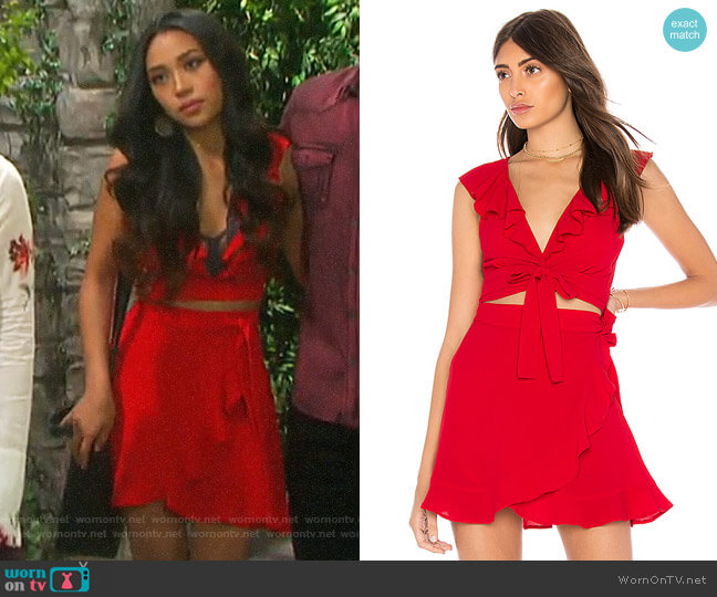 Show Me Your Mumu Florence Top worn by Haley Chen (Thia Megia) on Days of our Lives