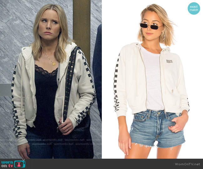 Solid & Striped x Re/Done The Malibu Hooded Zip Sweatshirt worn by Veronica Mars (Kristen Bell) on Veronica Mars