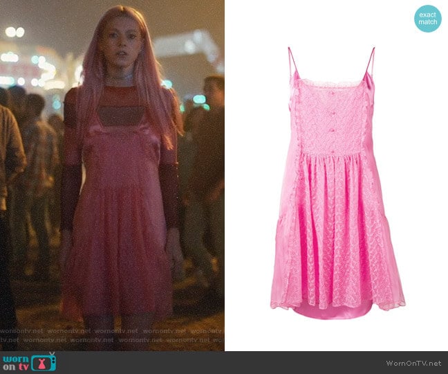 Stella McCartney Lace Panel Slip Dress worn by Jules Vaughn (Hunter Schafer) on Euphoria