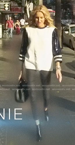 Stephanie’s sequin varsity top on The Hills New Beginnings