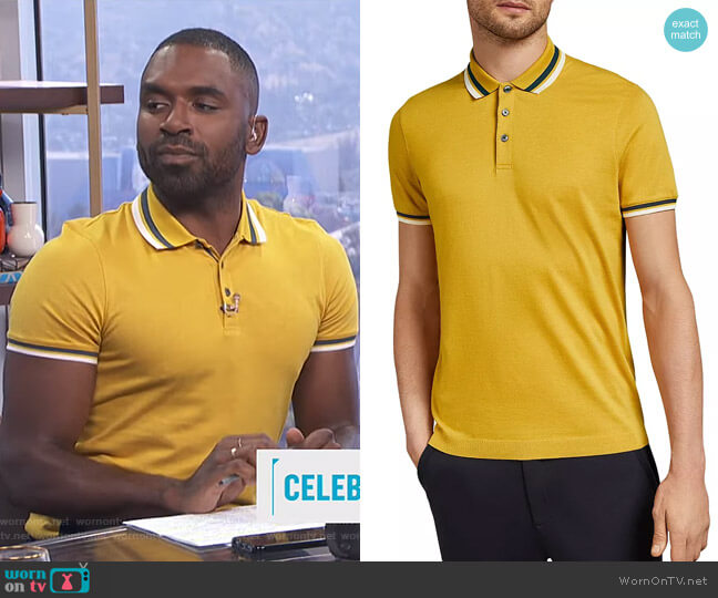 Ted Baker Kazza Polo Shirt worn by Justin Sylvester on E! News