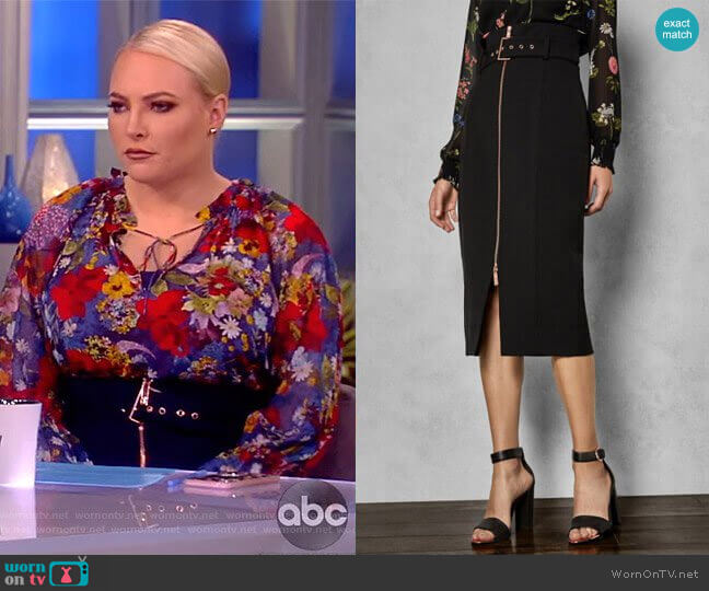 Ted Baker Kaara skirt worn by Meghan McCain on The View