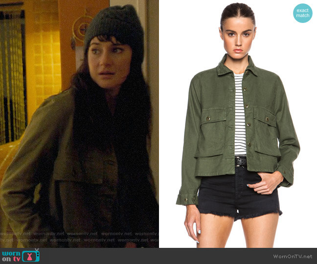 The Great Swingy Army Jacket worn by Jane Chapman (Shailene Woodley) on Big Little Lies