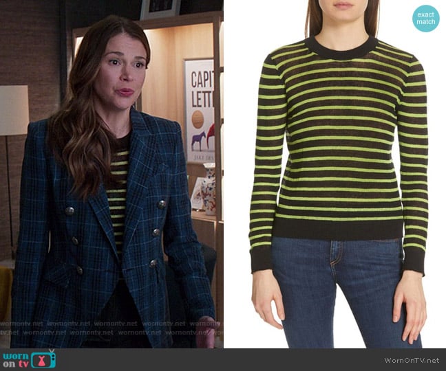 Veronica Beard Dean Sweater worn by Liza Miller (Sutton Foster) on Younger