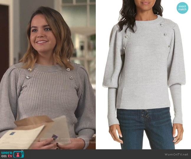 Veronica Beard Jude Sweater worn by Grace Russell (Bailee Madison) on Good Witch