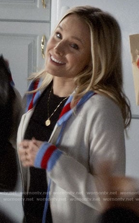 Veronica’s striped trim hoodie on Veronica Mars