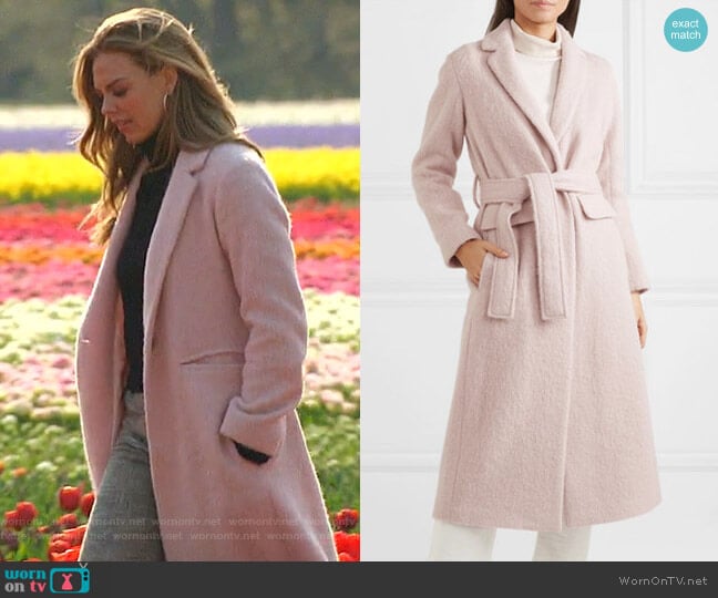 Vince Brushed-Felt Coat worn by Hannah Brown on The Bachelorette