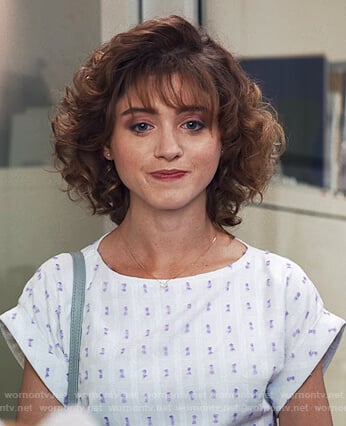 Nancy’s white embroidered dress on Stranger Things