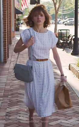 Nancy’s white embroidered dress on Stranger Things