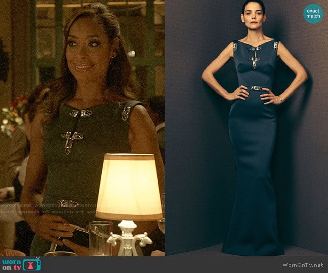 by Zac Posen - Fall 2018 Collection worn by Jessica Pearson (Gina Torres) on Pearson