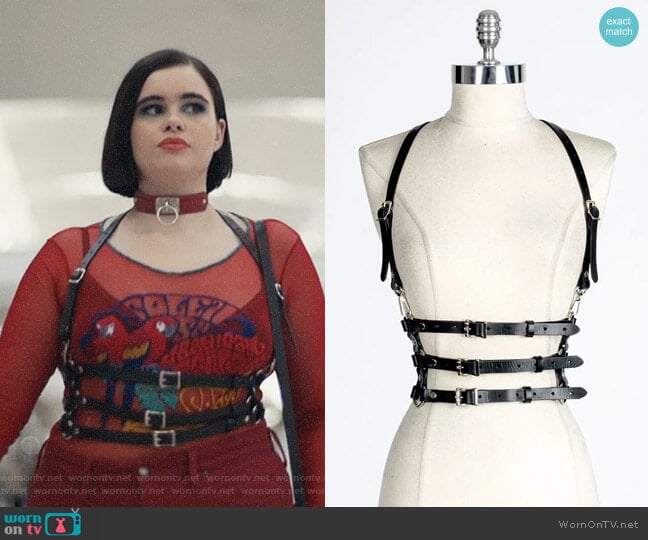 Zana Bayne Valentina Harness worn by Kat Hernandez (Barbie Ferreira) on Euphoria