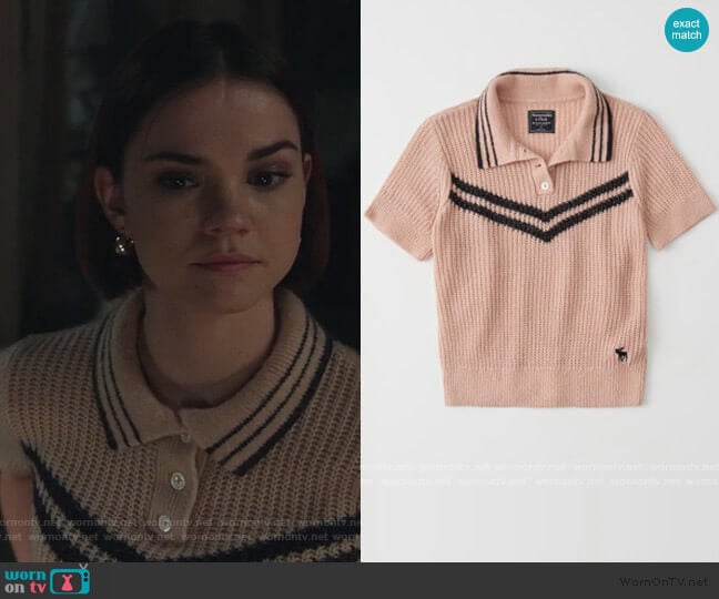 Abercrombie & Finch Icon Sweater Polo worn by Callie Foster (Maia Mitchell) on Good Trouble
