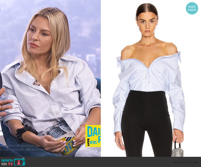 Alexander Wang Falling Shirt worn by Morgan Stewart on E! News