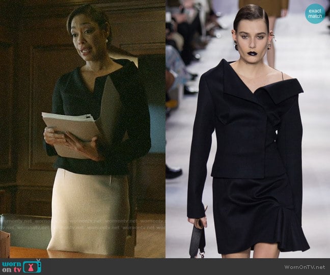 by Christian Dior - Fall 2016 Collection worn by Jessica Pearson (Gina Torres) on Pearson