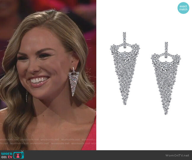 Dena Kemp Evening Affair Diamond Earrings worn by Hannah Brown on The Bachelorette