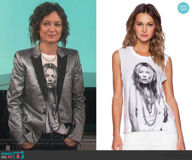 Eleven Paris Kate Moss Tank worn by Sara Gilbert on The Talk