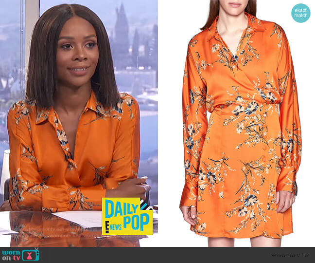 Equipment Harmon Shirtdress worn by Zuri Hall on E! News