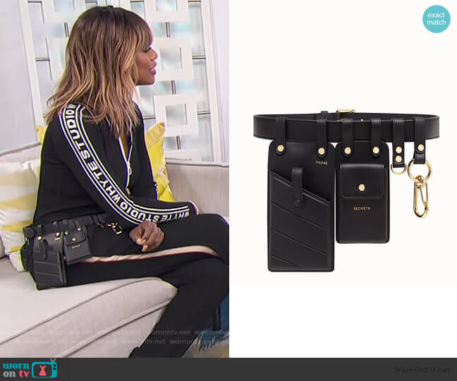 Fendi Black leather belt