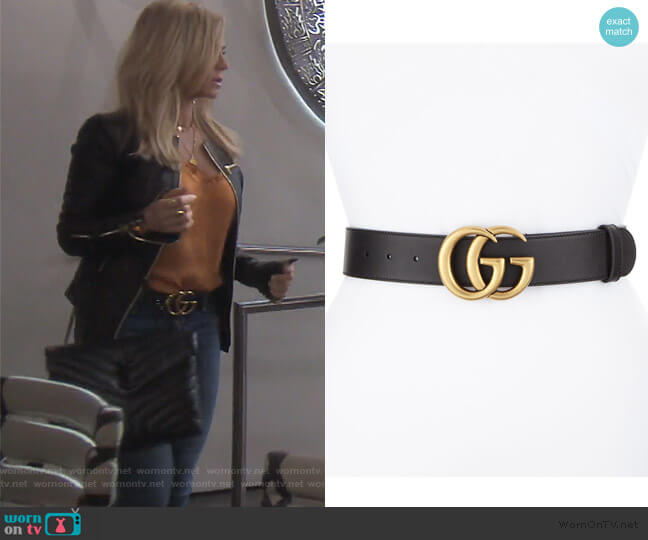 Gucci GG Buckle Belt worn by Tamra Judge on The Real Housewives of Orange County