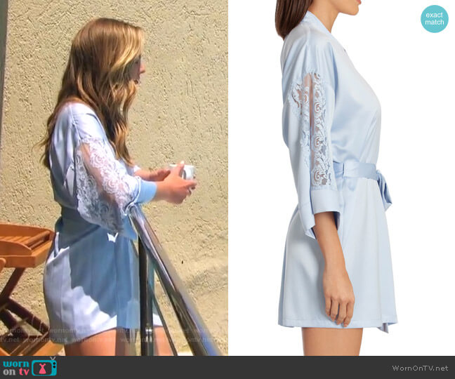 In Bloom by Jonquil Satin Wrap Robe worn by Hannah Brown on The Bachelorette