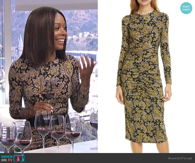 Joie Aja Dress worn by Zuri Hall on E! News