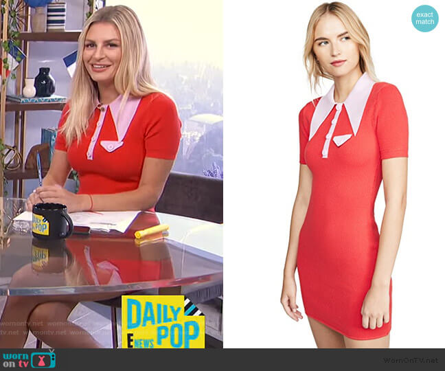 JoosTricot Polo Mini Dress worn by Morgan Stewart on E! News