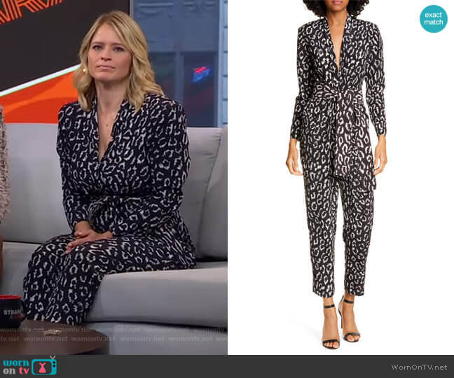 A.L.C. Kieran Jumpsuit worn by Sara Haines on Good Morning America