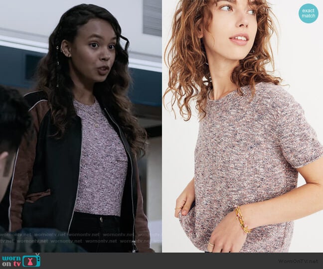 Madewell Pocket Tee Sweater worn by Jessica Davis (Alisha Boe) on 13 Reasons Why