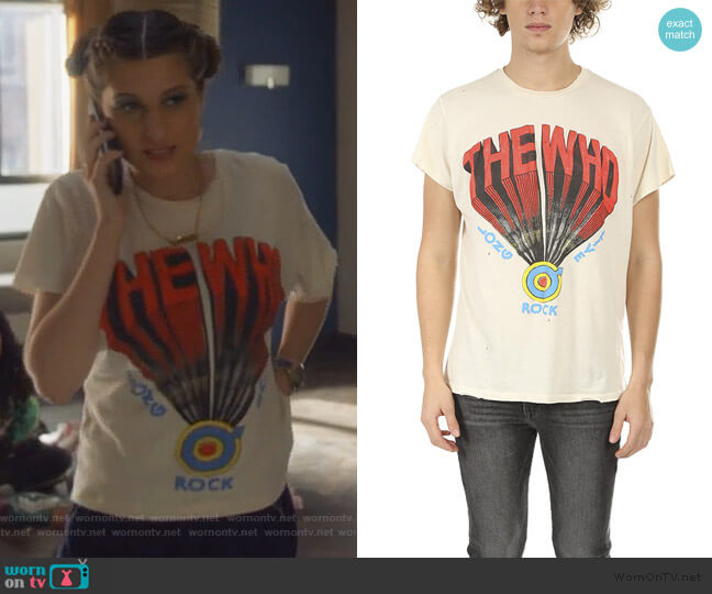 Madeworn The Who Tee worn by Nomi Segal (Emily Arlook) on Grown-ish