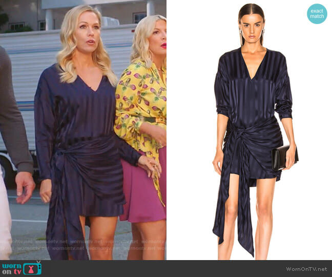 Michelle Mason Long Sleeve Wrap Dress worn by Jennie Garth (Jennie Garth) on BH90210