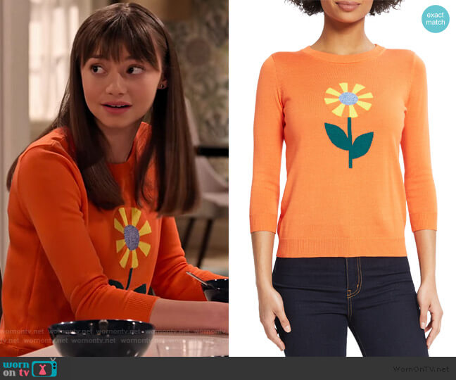 Modcloth Sunflower Sweater worn by Molly (Lauren Lindsey Donzis) on No Good Nick