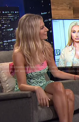 Morgan’s sequin strapless dress on E! News Nightly Pop